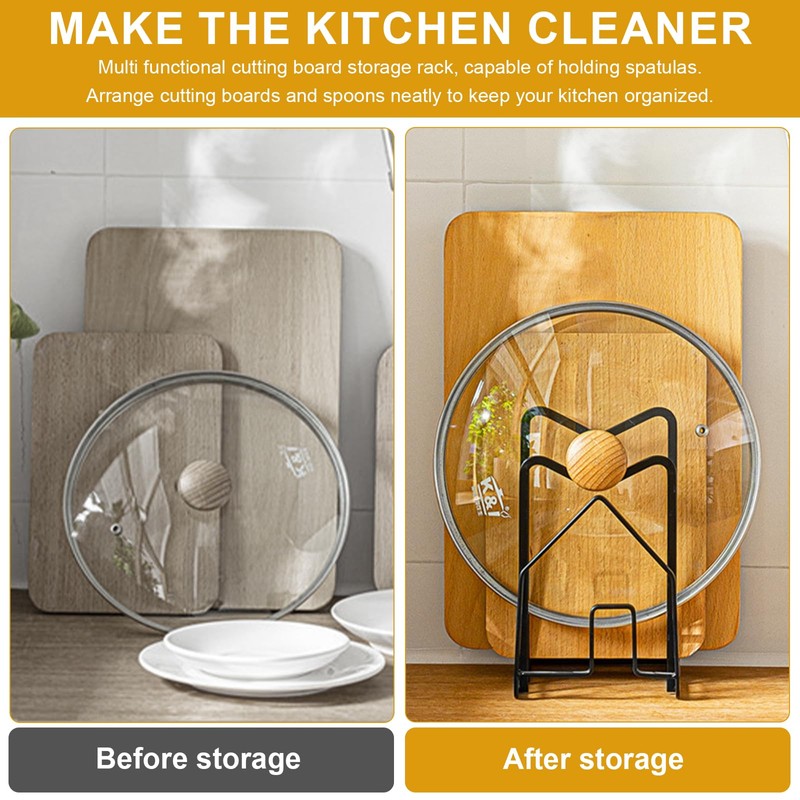 Jortmrd Chopping Board Holder Pot Pan Lid Holder Chopping Board