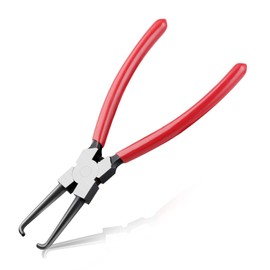 LEONTOOL Car Fuel Line Pliers 8 inches Fuel Filter Caliper Red Hose Clamp Pliers in-Line Fuel Filter Tool Hose Removal Pliers Fuel Line Disconnect Tool for Car Auto Maintenance