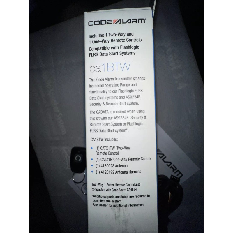 code alarm remote start upgrade to 2way kit