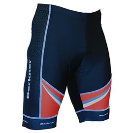 Berkner Copenhagen Cycling Shorts Gel Padding Bike Shorts – Silver Ions Plus Size Up To Size 5 XL, black, 4xl