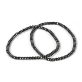 Justinstones Natural Hematite Health Bead Healing Reiki Balance Meditation Stretch Bracelet 7 inch, 7, Stone, hematite