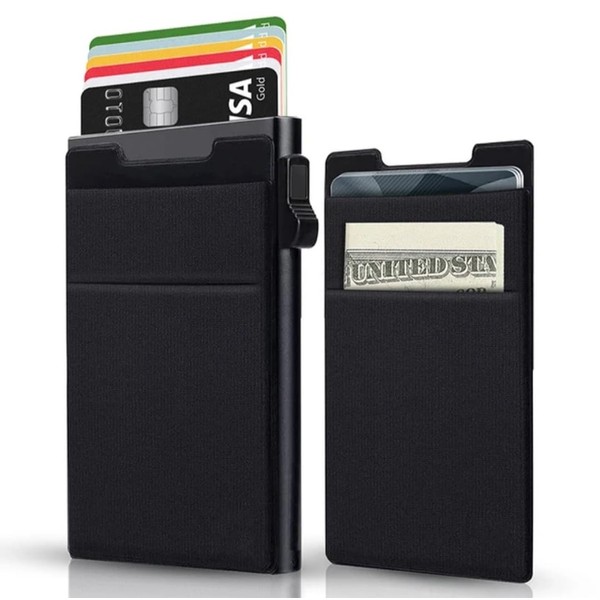 Pop up Card Holder Wallet for Men, RFID Blocking, Slim