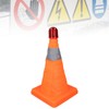 2 Set 30cm Traffic Cones Foldable Reflective Strips Road Safety