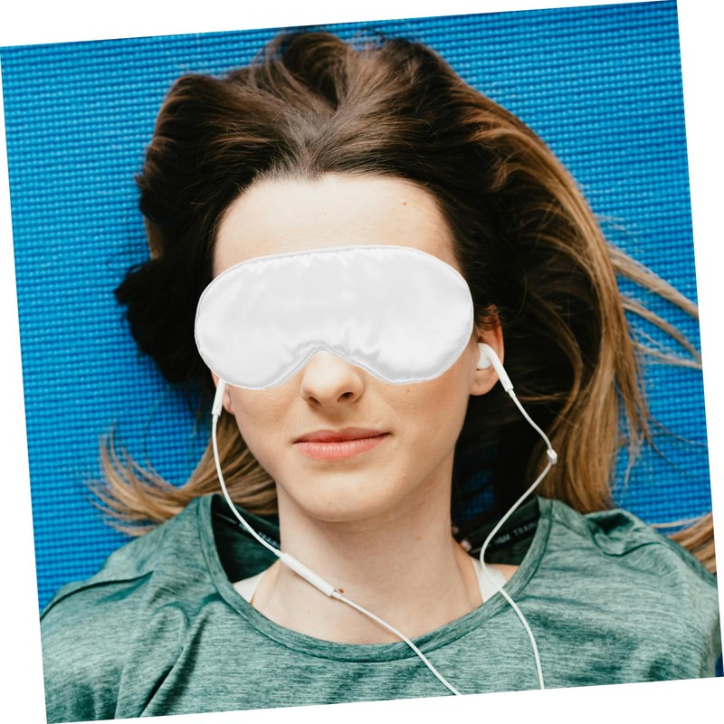 NOLITOY 1Pc Silk Sleeping Eye Mask Comfortable Breathable Blindfold for