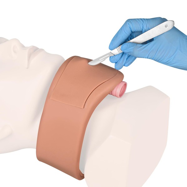 MedEduQuest Wearable Cricothyrotomy Task Trainer, Cricothyrotomy Simulator, Cricothyrotomy and Tracheostomy