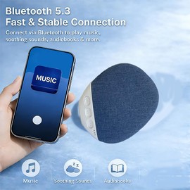 Rechargeable Pillow Speaker, Built-in White Noise Sleep Sound Machine