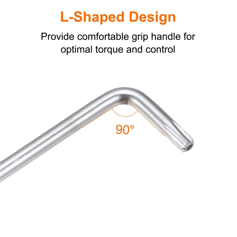 sourcing map 2pcs T15 Tamper Proof Torx Star Key Bit