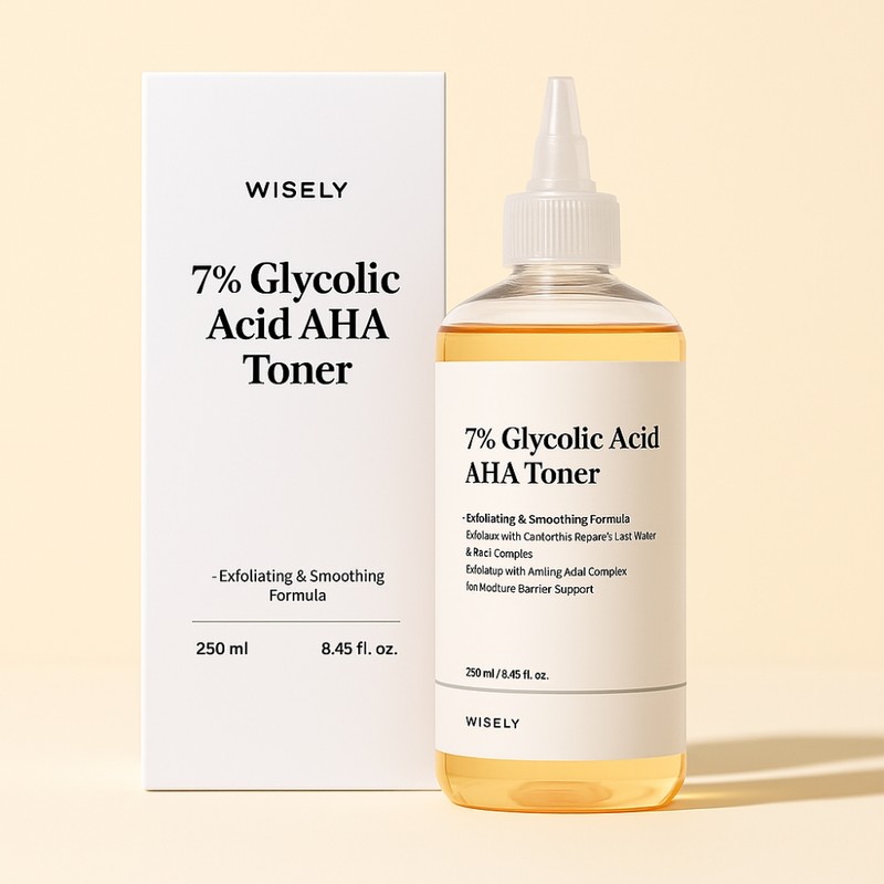 AHA Toner 7% Glycolic Acid AHA Centella Asiatica Acne Dry