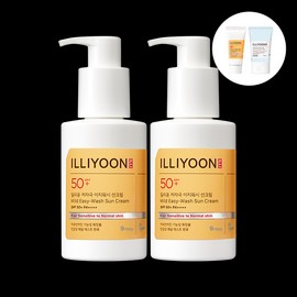 Ireeyun [일리윤][2입] 저자극 이지워시 선크림 SPF50+/PA++++ [Illyoon][2 Pack] Low Irritation Easy Wash Sunscreen SPF50+/PA++++