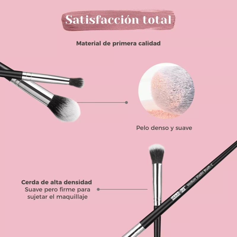 Maange Set Brochas Maquillaje Profesional Ojos 13 Brochas Maange