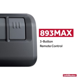 LiftMaster 893Max Security+ 2.0 3-Button Gate Operator Remote Control with Visor Clip - Pack of 3