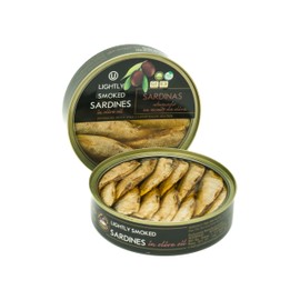 Grilled Catch Brisling Sardines Smoked in Olive Oil 5.6 oz Pack of 10 Wild Caught, Kosher, product of Latvia