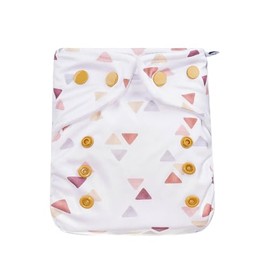 avo+cado Cosy Cloth Nappy Cover for Newborns 3-7 kg - Washable, Leak-proof with Fleece and Double Leg Cuffs - Compatible with Prefolds, Bamboo Inserts and Muslin Nappies (Triangles)