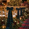 Norme 6 Pcs 10 x 42" Large Tartan Plaid Bows