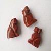 Manekieko Natural Red Jasper Bag Carved In The Collection Of
