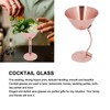150ml Stainless Steel Martini Cocktail Glass Copper Plated Metal Wine