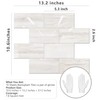 STICKGOO Subway Tile Peel and Stick Backsplash, Glossy Light Brown