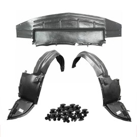 Parts N Go Fender Liner & Lower Engine Under Cover Set w/Clips for 2008-2012 Malibu Front Driver & Passenger Side Left Right GM1228110 GM1248201 GM1249201 20830626 20830624 15826166