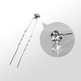 10 Pcs Bridal Hair Clips, Wedding Hair Accessories for Women, Rhinestone Hair Clips for Wedding Ball Parties