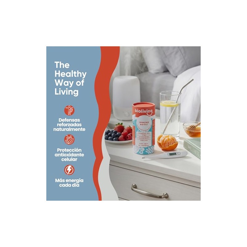 Immune Boost Bioliving | Suplemento Alimenticio con Vitamina C, D3,