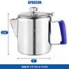 Multi Use Percolator Coffee Pot Stainless Steel Stove Top Coffee