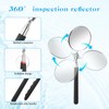 5 Pieces Telescoping Inspection Mirror Set Retractable Mechanical Mirror Tool