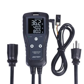 DIGITEN Humidity Controller DHC101 Digital Humidistat Pre Wired Outlet Reptile Humidity Controller for Grow Tent Mushroom Greenhouse Homebrew Fermentation Humidifier Dehumidifier