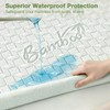 Queen Waterproof Mattress Protector Washable Mattress Padded Cover Rayon Bamboo