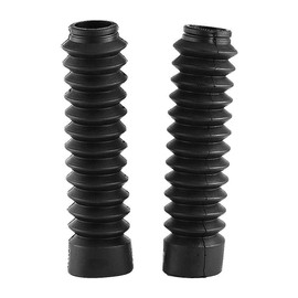 07 Drz125L Shock Boat Bellows Fork Cover Motorcycle Bellows Transalp 600 Fits 205 x 42 mm Leg Cover Front Gaiters Gators Boots Dust Protection Shock Absorber (Black) S
