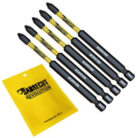 5 x SabreCut SCPH189_5 89mm PH1 Magnetic Impact Screwdriver Driver Bits Set Phillips Heavy Duty Compatible with Dewalt Milwaukee Bosch Makita and More