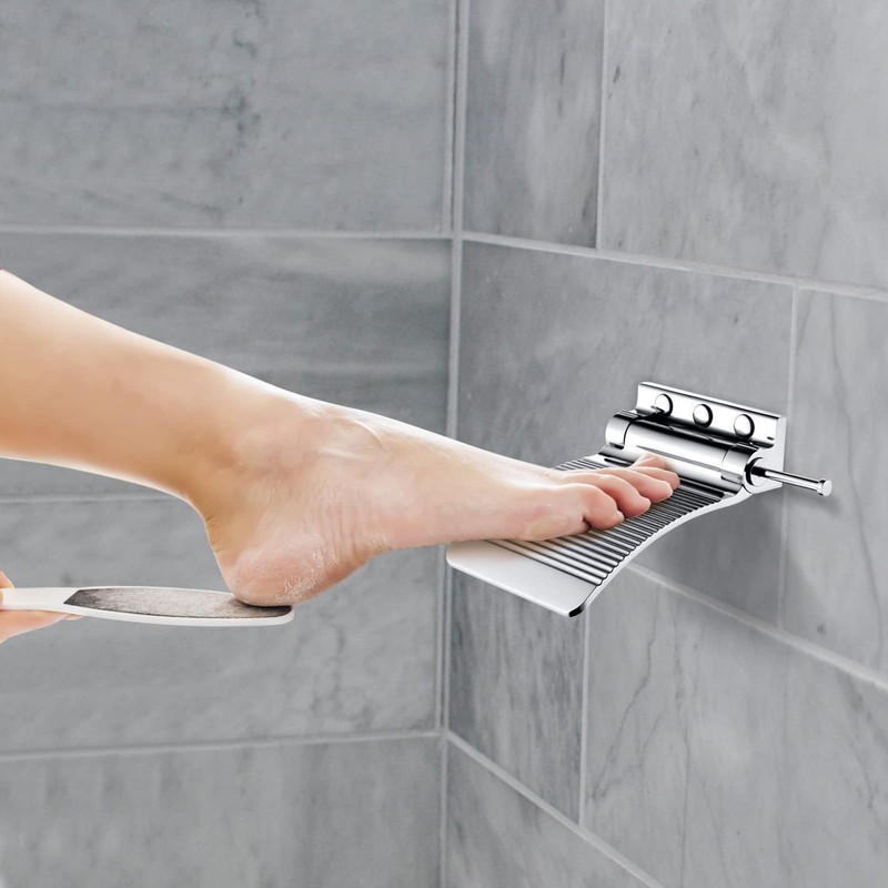 Sanliv Shower Foot Rest - Heavy Duty Shower Footrest for