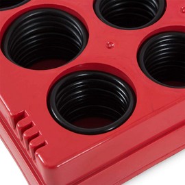 Yakamoz 407Pcs SAE Imperial Rubber O-Ring Sealing Gasket Washer Seal Assortment Kit for Professional Plumbing, Automotive, Mechanic, Repairs, Air or Gas Connections Tool Set