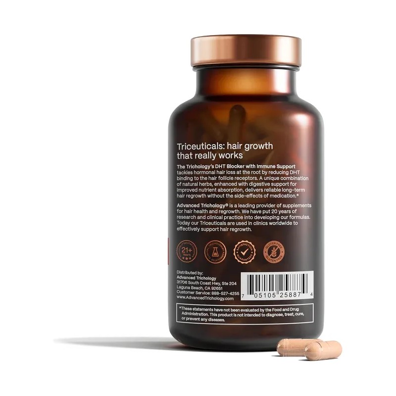 Advanced Trichology Dht Blocker Apoyo Inmunolgico 120 Cps Sin Sabor