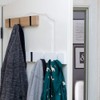 YunNasi Bamboo Coat Rack with Foldable Hooks Wall Coat Rack