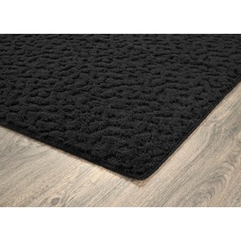 Garland Rug Ivy 3 Piece Area Rug Set (5'x7', 3'x4', 24"x60") Black Geometric Solid Color Area Rug - Durable, Stylish, and Soft Rug for Living Rooms, Hallways, Bedrooms, and High-Traffic Areas
