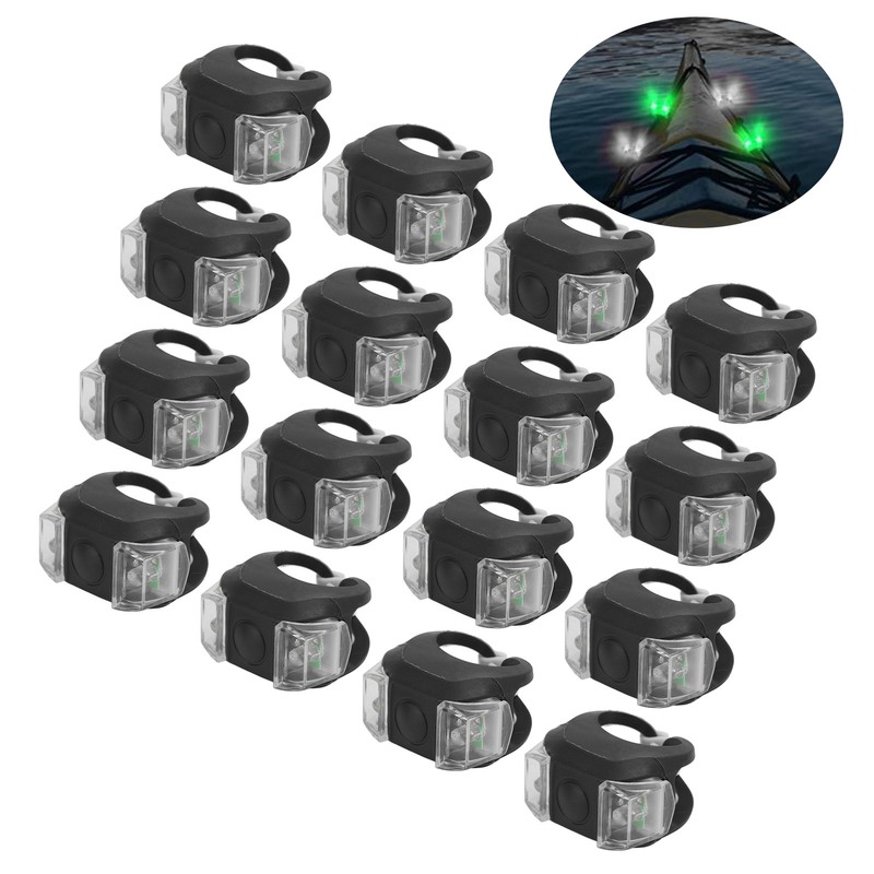 16Pcs LED Boat Navigation Lights 3 Modes Easy Installation Bright