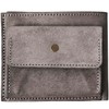 AURAMU MARGOT ROMAN Bifold Wallet, Made in Japan, Italian, Leather, Genuine Leather, Women's, Men's, Bifold Wallet, Coin Purse, Coin Purse, Coin Case, Greigio