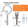 Zzbety 20 PCS Q-Hanger Hooks White - Screw in Hooks