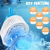 Pool Cover Pump with Lights, Above Ground Sump Pump Submersible,