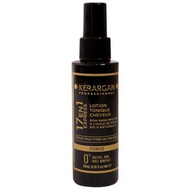 Kerargan - 17in1 Haar Tonikum mit 100% natürlichem Rizinusöl - Für alle Haartypen - Reduziert den Haarausfall, spendet Feuchtigkeit, schützt die Farbe - Ohne Sulfate, GVO, Mineralöl - 120ml