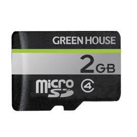 Green House GH-SDM-D2G/8035 Micro SD Card 2GB 2GB with SD Adapter with Case
