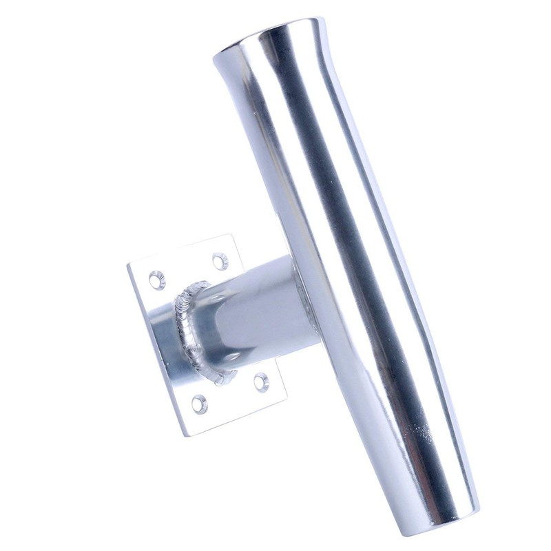 Amarine Made 2Pcs Wall Mounted Aluminum Tournament Style Single Rod