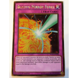 YU-GI-OH! - Blazing Mirror Force (PGL3-EN100) - Premium Gold: Infinite Gold - 1st Edition - Gold Rare