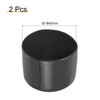 sourcing map 2pcs 60mm(2 3/8") Rubber End Caps, Round Vinyl