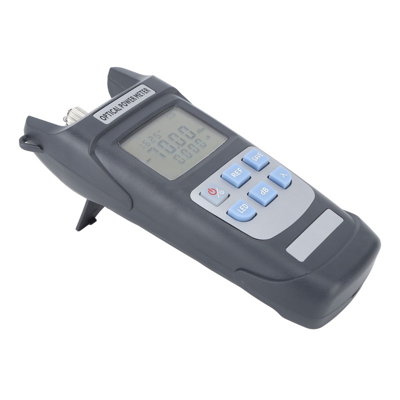 Optical Power Meter Optic Fiber Attenuation Tester with LED Lamp