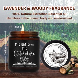 Reading Candle, Dark Romance Decor, Bookish Gift, Funny Literature Candle Gifts for Book Lovers, Funny Reading Birthday Gifts for Book Lovers, Women, Men, Mom, Readers, Librarian, Bookworm