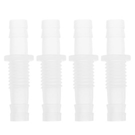 HOPESPANNER Plastic Hose Barb Fitting 5/16" to 5/16" Hose ID M10 Male Thread Thru-Bulk Bulkhead Fitting PP 4 Pcs