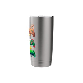 Funny Christmas Gamepad Gamer Video Games Lover Xmas Gaming Stainless Steel Insulated Tumbler