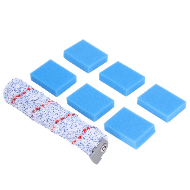 Brush Roller Filter Sponges Set for HF10E‑01 Vacuum Cleaner Part