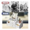 Caja De Almacenamiento De Cosméticos Multifuncional + Espejo